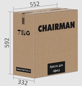 Офисное кресло CHAIRMAN 651 ЭКО черное в Тюмени - предосмотр 4