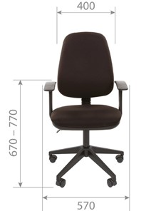 Офисное кресло CHAIRMAN 661 Ткань стандарт 15-13 серая в Ишиме - предосмотр 3