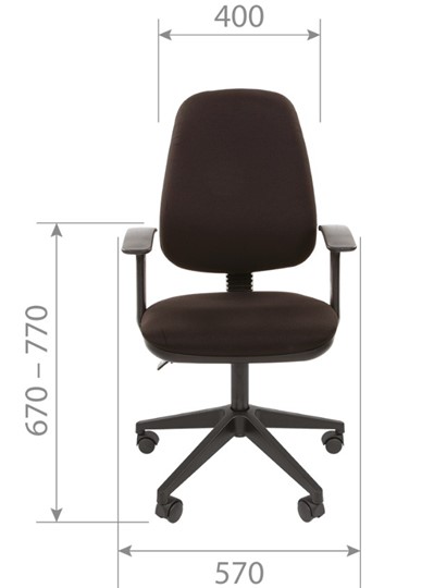 Офисное кресло CHAIRMAN 661 Ткань стандарт 15-13 серая в Заводоуковске - изображение 3