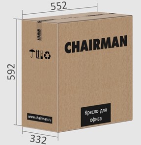Офисное кресло CHAIRMAN 681 Ткань C-3 черное в Тюмени - предосмотр 5