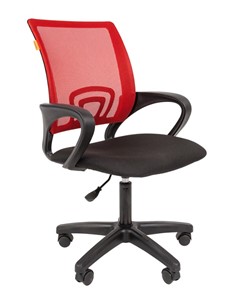 Кресло офисное CHAIRMAN 696 black LT, красное в Тюмени