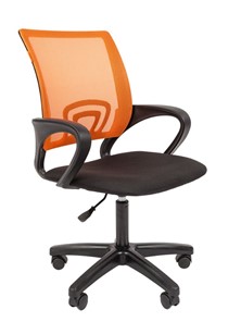 Компьютерное кресло CHAIRMAN 696 black LT, оранжевый в Ишиме
