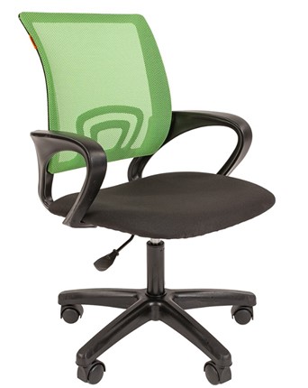 Кресло CHAIRMAN 696 black LT, зеленое в Тюмени - изображение