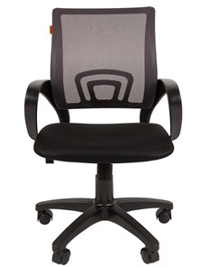 Кресло компьютерное CHAIRMAN 696 black Сетчатый акрил DW63 темно-серый в Заводоуковске - предосмотр 3