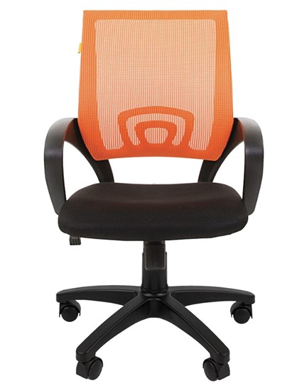 Кресло CHAIRMAN 696 black Сетчатый акрил DW66 оранжевый в Заводоуковске - изображение 4
