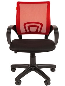 Офисное кресло CHAIRMAN 696 black Сетчатый акрил DW69 красный в Ишиме - предосмотр 4