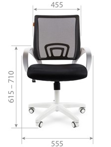 Кресло CHAIRMAN 696 white, tw12-tw04 серый в Тюмени - предосмотр 1