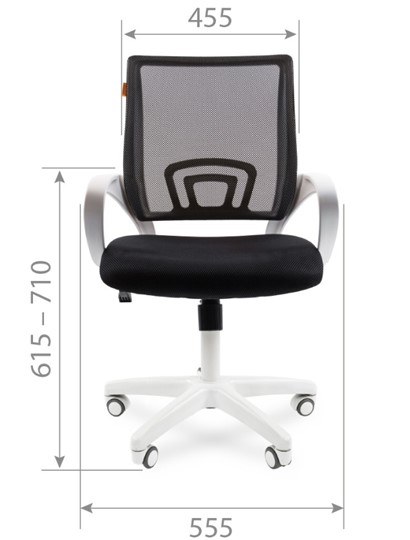 Офисное кресло CHAIRMAN 696 white, tw12-tw04 голубой в Заводоуковске - изображение 1