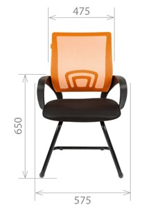 Кресло офисное CHAIRMAN 696V, цвет красный в Заводоуковске - предосмотр 1