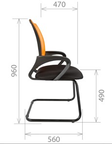 Кресло CHAIRMAN 696V, TW-01, цвет черный в Тюмени - предосмотр 3