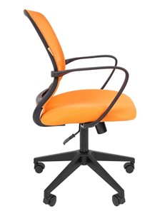 Офисное кресло CHAIRMAN 698 black TW, ткань, цвет оранжевый в Тюмени - предосмотр 2