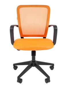 Офисное кресло CHAIRMAN 698 black TW, ткань, цвет оранжевый в Заводоуковске - предосмотр 1