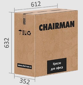 Офисное кресло CHAIRMAN 698 black TW, ткань, цвет оранжевый в Тюмени - изображение 5