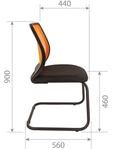 Офисное кресло CHAIRMAN 699V, цвет оранжевый в Тюмени - предосмотр 2