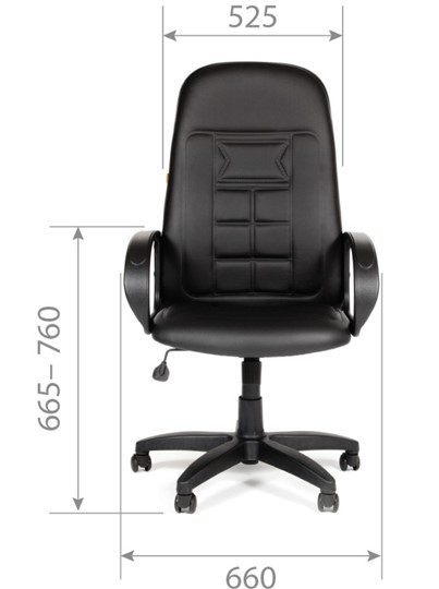 Компьютерное кресло CHAIRMAN 727 Terra, цвет черный в Заводоуковске - изображение 4