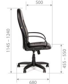 Компьютерное кресло CHAIRMAN 727 Terra, цвет черный в Тюмени - предосмотр 5