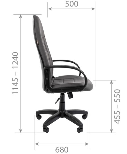 Кресло компьютерное CHAIRMAN 727 ткань ст., цвет черный в Заводоуковске - изображение 6