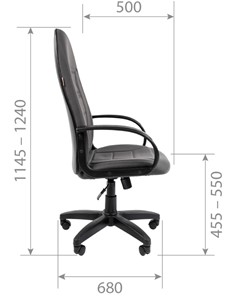 Офисное кресло CHAIRMAN 727 ткань ст., цвет серый в Заводоуковске - предосмотр 4
