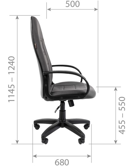 Офисное кресло CHAIRMAN 727 ткань ст., цвет серый в Заводоуковске - изображение 4