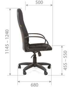 Кресло офисное CHAIRMAN 727 TW 12, цвет серый в Заводоуковске - предосмотр 5