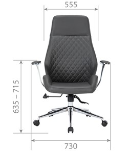 Офисное кресло CHAIRMAN 790, экокожа черная в Заводоуковске - предосмотр 3