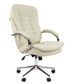 Офисное кресло CHAIRMAN 795 экокожа, цвет белый в Ишиме