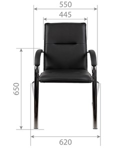 Кресло компьютерное CHAIRMAN 851 экокожа черная (2 шт. в комплекте) в Заводоуковске - предосмотр 3
