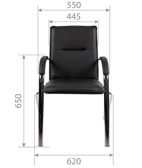 Кресло компьютерное CHAIRMAN 851 экокожа черная (2 шт. в комплекте) в Заводоуковске - изображение 3
