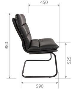 Кресло компьютерное CHAIRMAN 919V черное в Заводоуковске - предосмотр 6