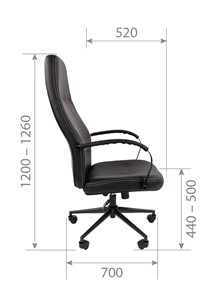 Кресло офисное CHAIRMAN 940 Экокожа черная в Тюмени - предосмотр 4