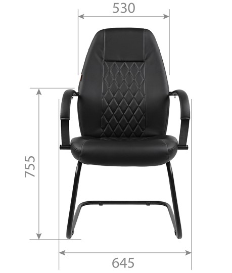 Офисное кресло CHAIRMAN 950V LT Экокожа черная в Заводоуковске - изображение 3