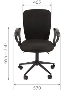 Кресло CHAIRMAN 9801 BLACK, черное в Заводоуковске - предосмотр 3