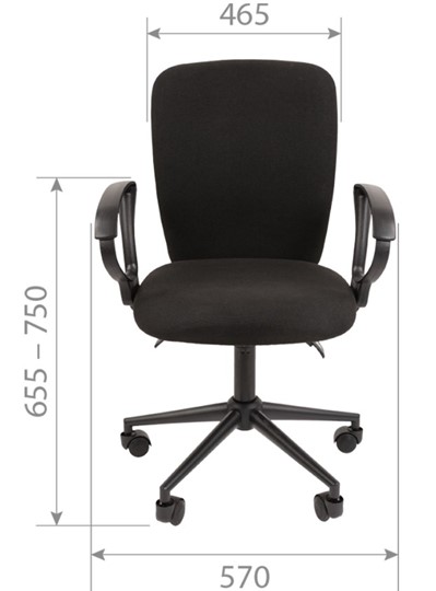 Офисное кресло CHAIRMAN 9801 BLACK, серое в Тюмени - изображение 1