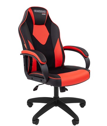 Кресло офисное CHAIRMAN GAME 17, цвет черный / красный в Заводоуковске - изображение