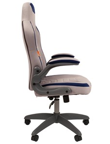 Компьютерное кресло CHAIRMAN Game 50 цвет TW серый/синий в Заводоуковске - предосмотр 4