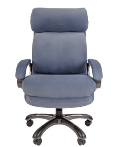 Кресло компьютерное CHAIRMAN HOME 505, велюр голубое в Заводоуковске - предосмотр 3