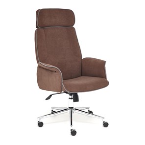 Кресло офисное CHARM флок, коричневый, 6 арт.13911 в Заводоуковске - предосмотр