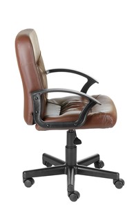 Офисное кресло Чат кожзам коричневый в Заводоуковске - предосмотр 1