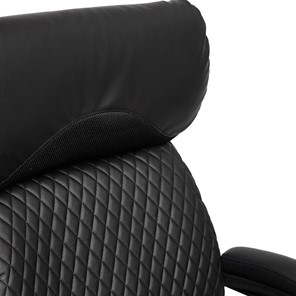Кресло компьютерное CHIEF кож/зам/ткань, черный/черный стеганный/черный, 36-6/36-6/11 арт.12851 в Тюмени - предосмотр 8