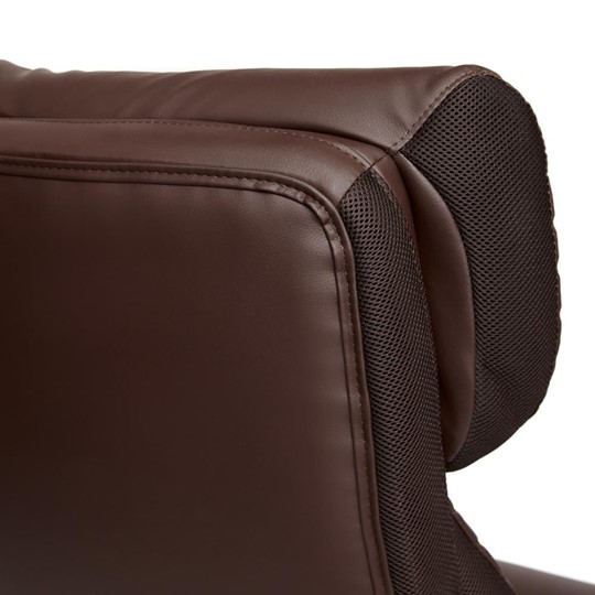 Кресло CHIEF кож/зам/ткань, коричневый/коричневый стеганный, 36-36/36-36 стеганный/24 арт.13111 в Тюмени - изображение 6