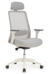Кресло Design WORK W-218C, Светло-серый пластик/Светло-серая сетка в Тюмени
