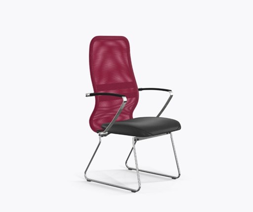 Офисное кресло Ergolife Sit 8 B2-9K - X1+Extra (Красный-Черный) в Тюмени - изображение