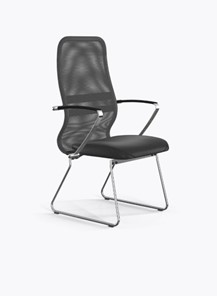 Кресло офисное Ergolife Sit 8 B2-9K - X1+Extra (Св.серый-Черный) в Тюмени