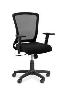 Офисное кресло Фьюжн, сетка/ткань TW / черная/черная в Тюмени