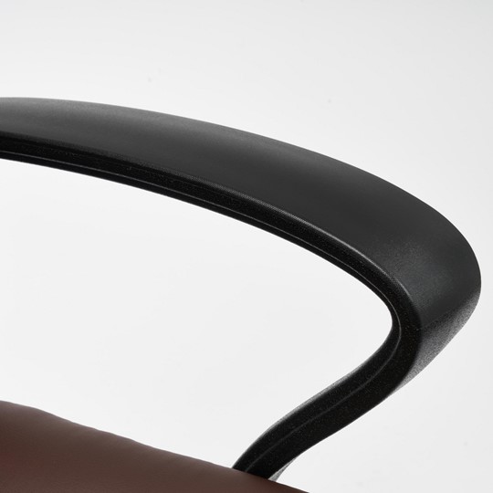 Кресло компьютерное INTER кож/зам/флок/ткань, коричневый, 36-36/6/TW-24 арт.15028 в Тюмени - изображение 9