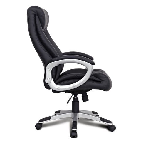 Кресло из натуральной кожи BRABIX "Grand EX-500", черное, 530861 в Тюмени - изображение 2