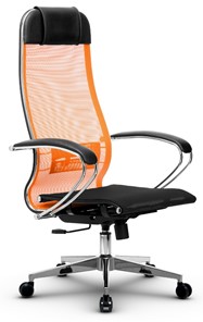 Кресло офисное МЕТТА B 1m 4/K131, Основание 17834 оранжевый/черный в Тюмени