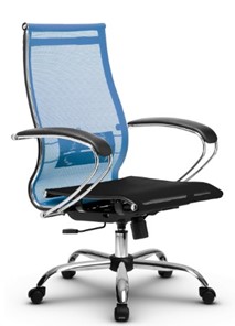 Офисное кресло МЕТТА B 2m 9/K131, Основание 17833  голубой/черный в Тюмени