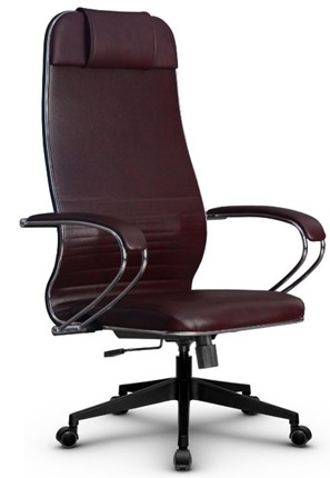 Кресло офисное Metta L 1m 38K2/K топган, нижняя часть 17832 бордовый в Тюмени - изображение