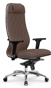 Кресло офисное Мetta L 1m 40M/2D Infinity Easy Clean (MPES) мультиблок, нижняя часть 17838 коричневый в Тюмени
